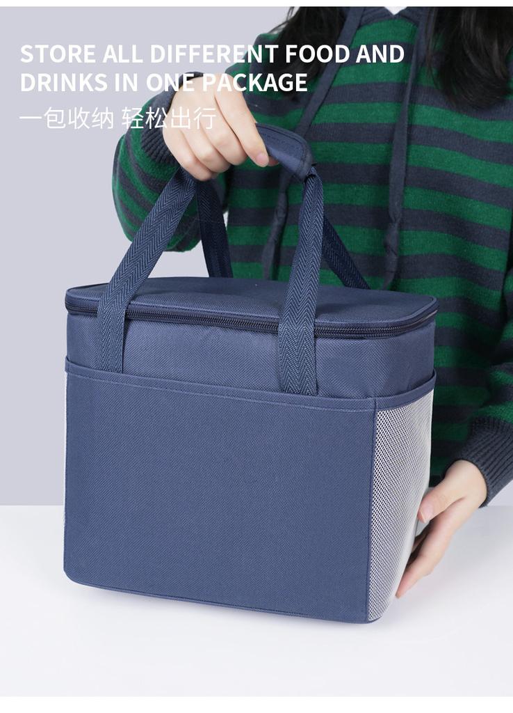 Tragbare Thermos-Lunchtasche Lebensmittelbox Langlebige Wasserdichte Büro-Kühltasche Lunchbox Eisgekühltes Etui Camping Oxford Abendessen Tasche