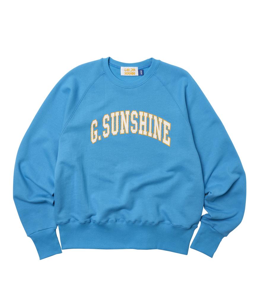 GOLDEN SUNSHINE G.S Raglan Sweatshirts_Azure Blue