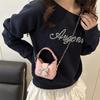 Exquisite mini new candy color bow mini handbag children's bag chain one shoulder messenger bag women
