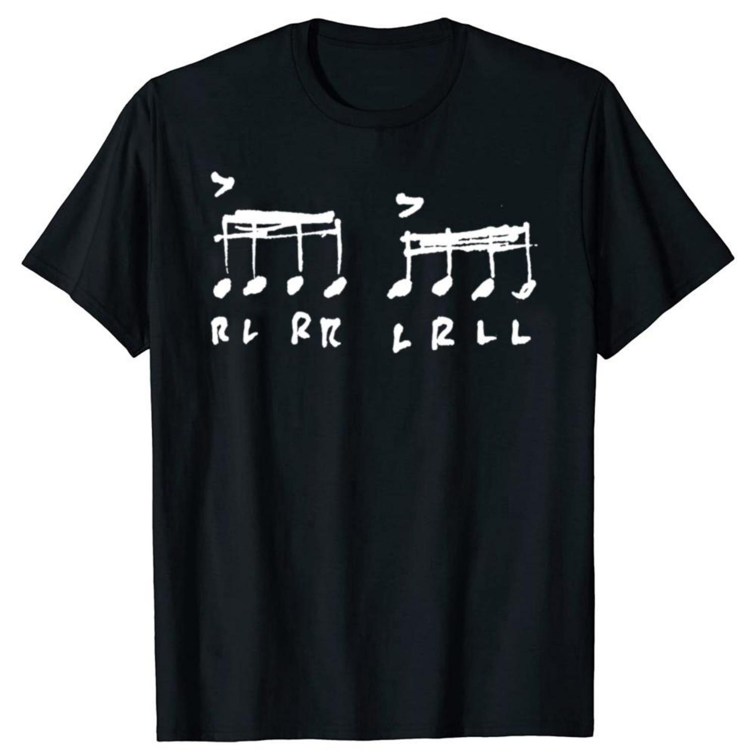 

Funny The Paradiddle Success RLRRLRLL T Shirts Men Women Cotton Humor Streetwear Tee Shirt Short Sleeve Unisex Loose Clothing XXXXXL чорний