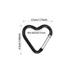 Aluminiumlegierung Outdoor Herzform Karabiner Schlüsselanhänger Clip Ringe Kletterclips Federkarabinerhaken Langlebiger Karabiner