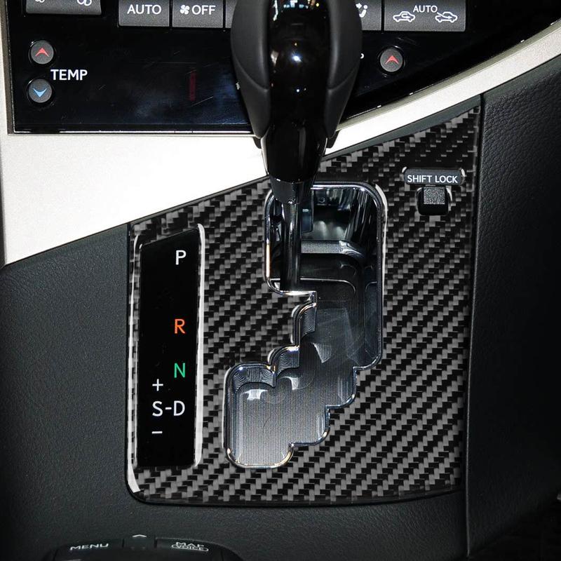Real Carbon Fiber Car Accessories Center Gear Shift Cover Soft Sticker For Lexus RX350 RX450h 2010 2011 2012 2013 2014 2015