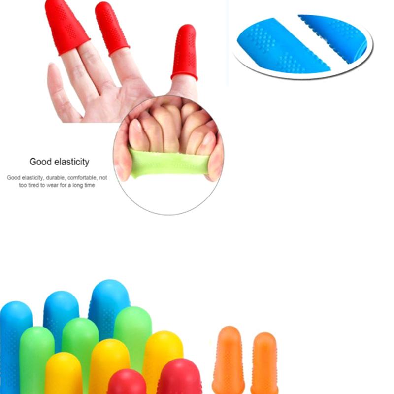 3 Stück Silikon-Fingerschutzhülle, schnittfest, hitzebeständig, rutschfest