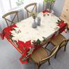 Rectangle Juniissl Christmas Tablecloth Washable Table Cover Decorative Table Cloth for Party Picnic Kitchen