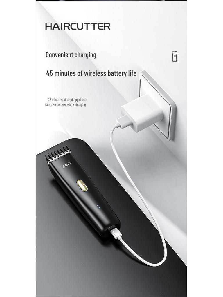Rechargeable Silent Hair Clipper for Babies and Adults - Electric Shaver for Kids and Home Use