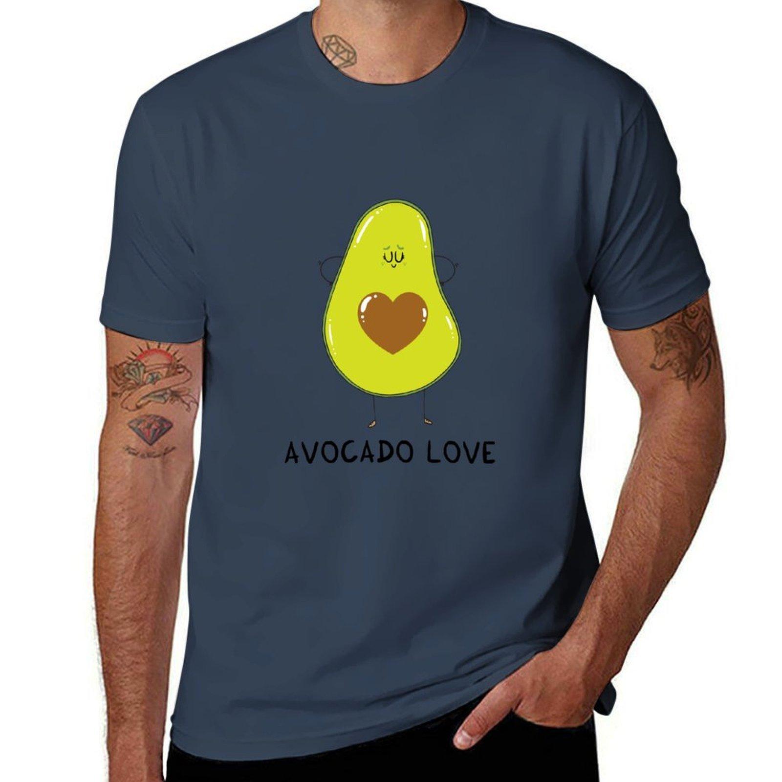 Avocado Love Tshirt Casual Minimalist Short Sleeve Top S