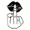 Gib dir einen Kuss wie ein kreativer & lustiger Aufkleber für Cartoon-Fans & Liebhaber, Hohe Qualität für Autos, LKWs, Motorräder