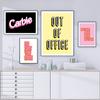 Simplicity Colorful Pink White And Orange Do Shit You Love Typographic Quote Canvas Painting Girl Room Home Poster Decor Fashion