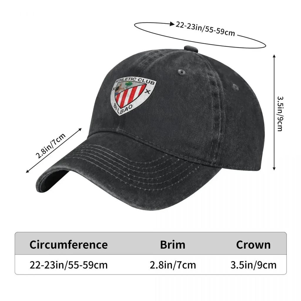 A-Athletic Bilbao Club Baseball Cap Classic Distressed Washed Spain Espana Headwear Unisex Style Outdoor Running Golf Caps Hat