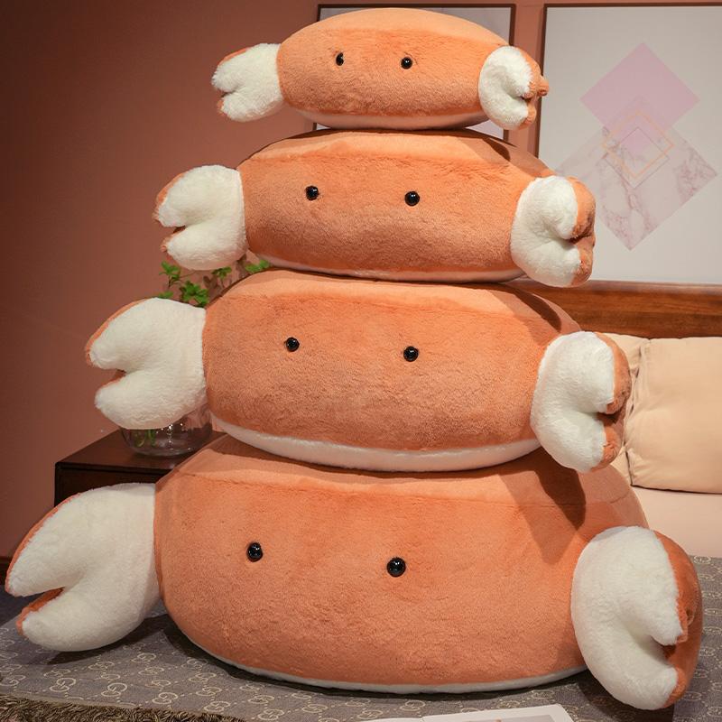 50/70cm Simulation Bread Crab Plush Throw Pillow Toy Cute Stuffed Animals Sea Ocean Crab Plushies Cushion Soft Kids Toys Gifts