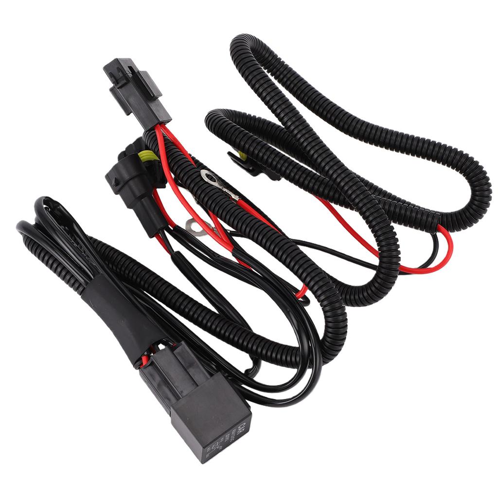 LED Light Bar Wiring Harness Kit 40A 2 Plugs 9006 Fog Light Wiring Harness Relay Kit for Vehicles