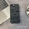 Black English Applicable iPhone15 mobile phone case 14PROMAX all-inclusive 13/11 anti-drop 16/15 protective case 17