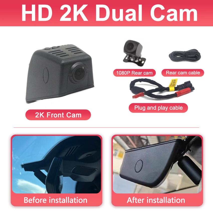 Car Video Recorder Night Vision UHD 4K 2160P DVR Dash Cam for Ford Explorer Maverick Expedition Escape Kuga U502 U625 U553 P758
