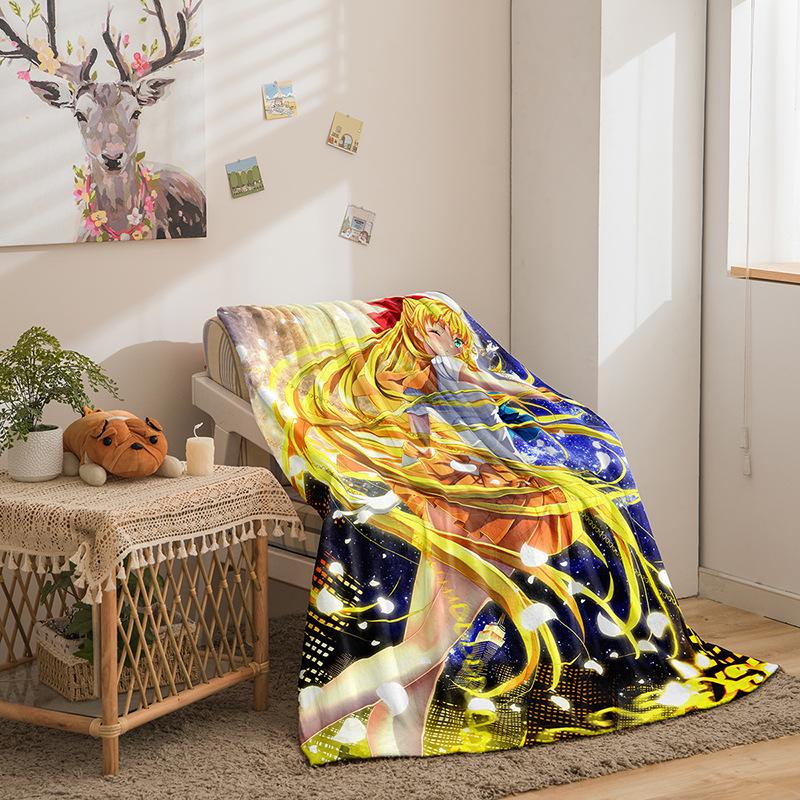 Cartoon Beautiful Girl Series Double-Sided Flannel 3D Digital Printing Blanket Blanket