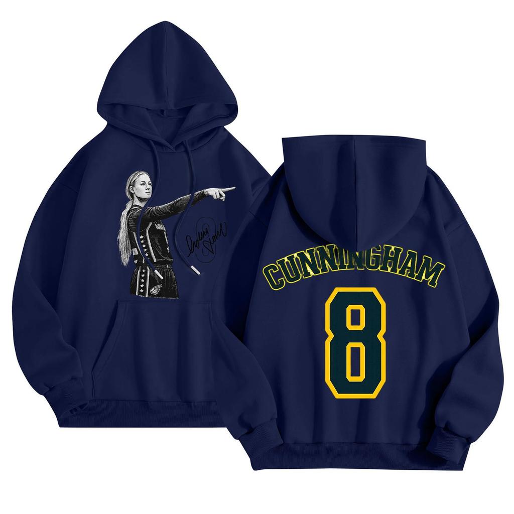 Unisex Lightweight Long Sleeve Pullover Hoodie with Pocket and Print for Casual Wear