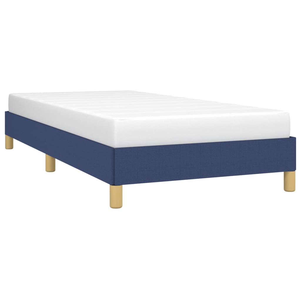 Vidaxl Bed Frame Without Mattress Blue 90X200 Cm Fabric
