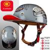Retro Electric Vehicle Riding Helmet - Unisex, Lightweight, All-Season