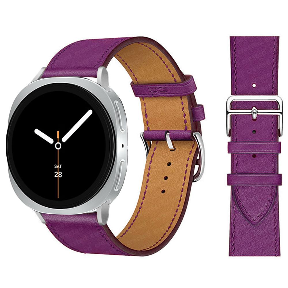 Exquisite leather band For Samsung Galaxy Watch 8 strap 40mm 44mm metal buckle Bracelet correa Galaxy Watch 8 classic 46mm bands