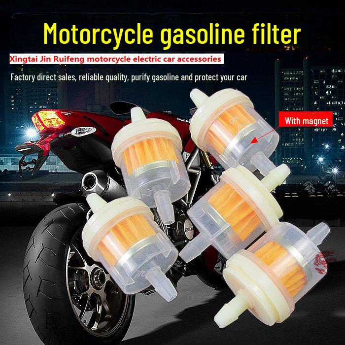Universal Motorcycle Magnetic Gasoline Filter with Transparent Oil Cup
