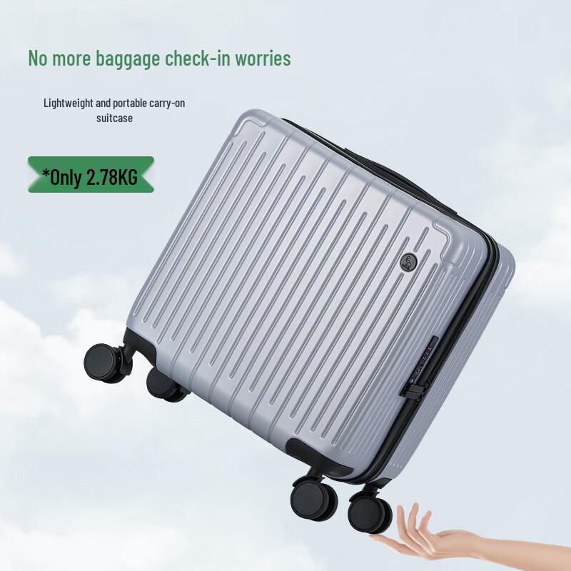 Lightweight 18-inch Carry-On Spinner Suitcase with TSA Lock