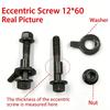 Precisions Wheel Cambers Bolt Alignment Screw for Car Suspension Alignment Includes Directional Metal Washers