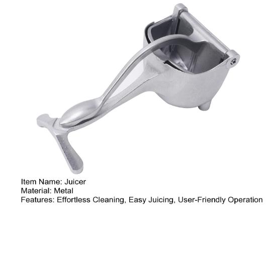 Manual Fruit Press Juicer Heavy-Duty Metal Juice Extractor for Citrus Pomegranate Easy Squeeze Lemon Squeezer for Home Use