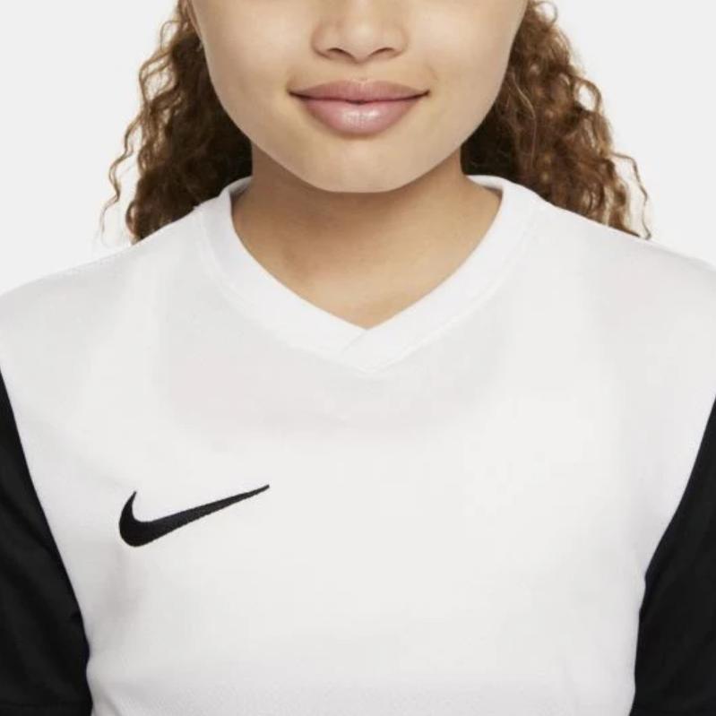 Nike Kids T-Shirt With Logo Patch Round Neck Slim Fit Short Sleeve Kids Tops White DH8389-100
