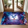 Crystal Palace Football Design Crystal Velvet Rug Soft Decorative Mat for Bedroom Entrance