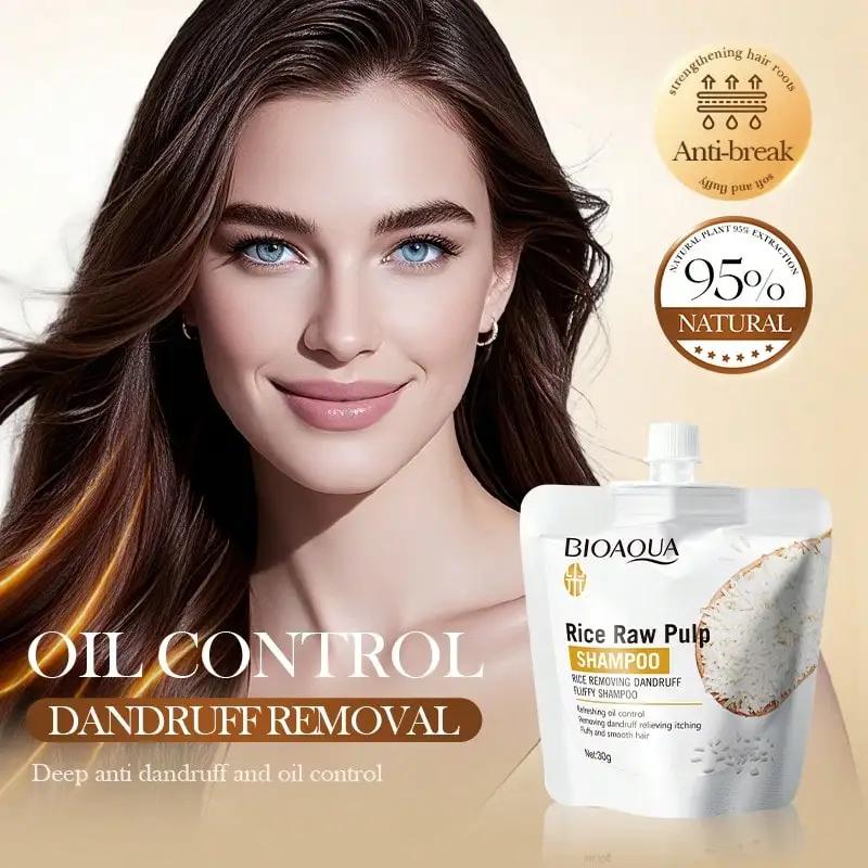 Kroppstvätt/schampo/balsam/bodylotion med rispuré rengör och återfuktar och avlägsnar djupt smuts från huden