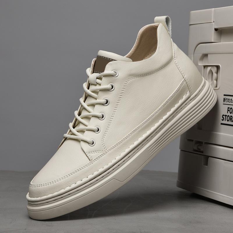 Men's Shoes 2025 Summer New Men's Platform Retro Casual Shoes Trendy Shoes Mid-top Board Shoes