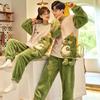 MTKCNTL Coordinato Coppia Dinosauro e Animale Carino Caldo Top e Pantaloni Coordinati Flanella e Pile Lunghi Girocollo Abbigliamento da Casa Pigiama, Morbido,