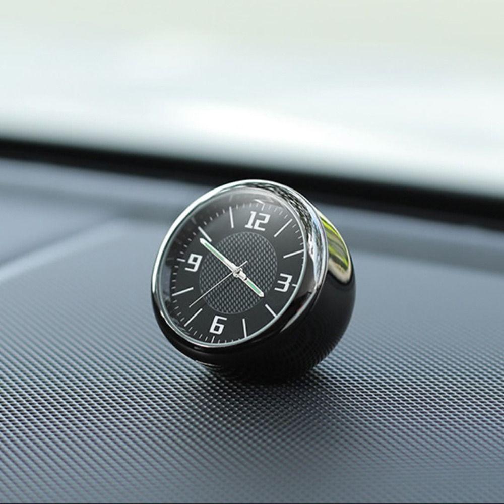 Mini velikost do auta Kulatý design Quartzové hodiny Mechanický styl Svítící hodiny Větrací otvor klimatizace