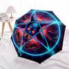 1pc Devilish Pentagram Symbol Umbrella with Plastic Handle,Suitable for All Seasons Home Travel Outdoor UmbrellaDD1291
