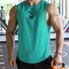Mens Bodybuilding Sleeveless Casual Hip Hop T-shirts Summer Cool Breathable Cotton Gym Fitness Muscle Tank Tops