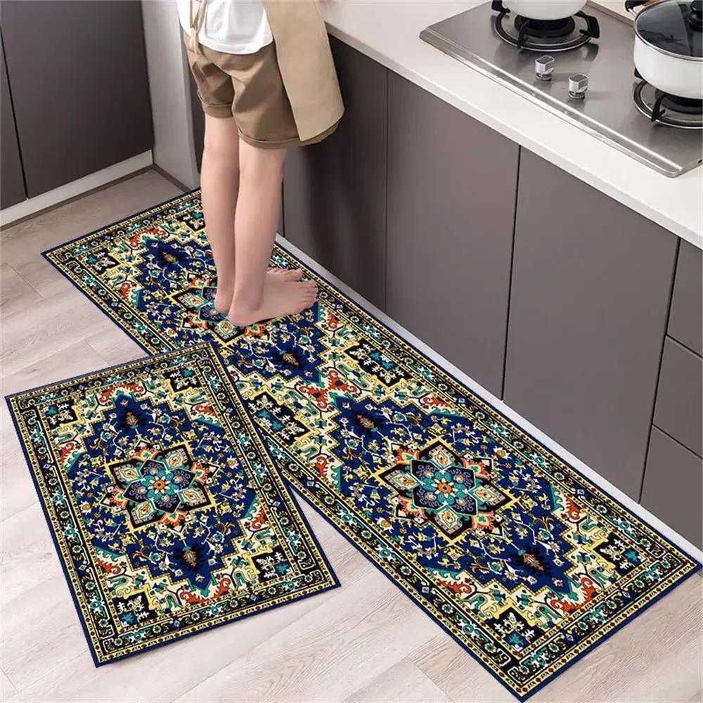 Kitchen Carpet Mats for Floor Bedroom Living Room Long Bedside Area Rug Soft Washable Carpet Anti Slip Bathroom Entrance Doormat