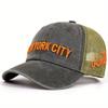 Unisex NY Letter Embroidery Snapback Baseball Caps Spring and Autumn Outdoor Adjustable Casual Hats Sunscreen Hat Adjustable