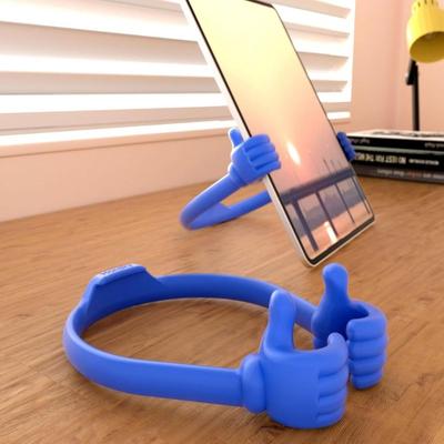 1pc Thumb Phone Holder, Tablet Holder for Desktop Smartphone, Cell Phone, Tablet - Universal, Flexible Adjustment
