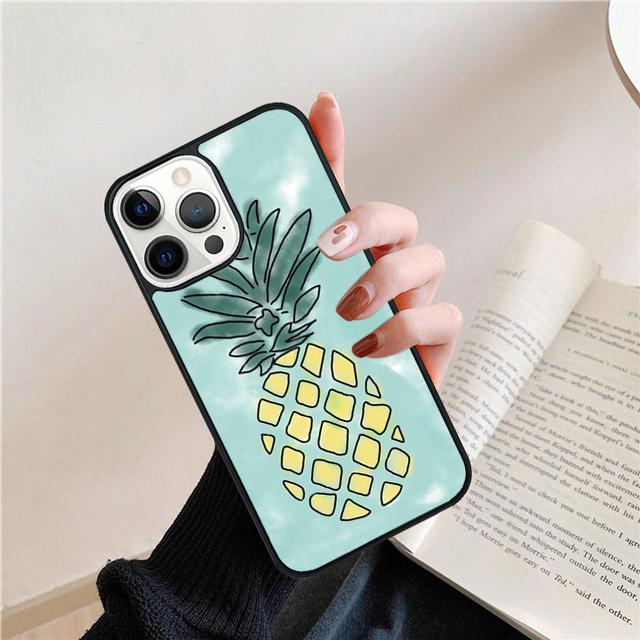 Sommer Ananas Coque Schale Für iPhone 17 Air 15 16 14 13 12 Pro Max 11 Pro Max Plus Handyhülle Abdeckung