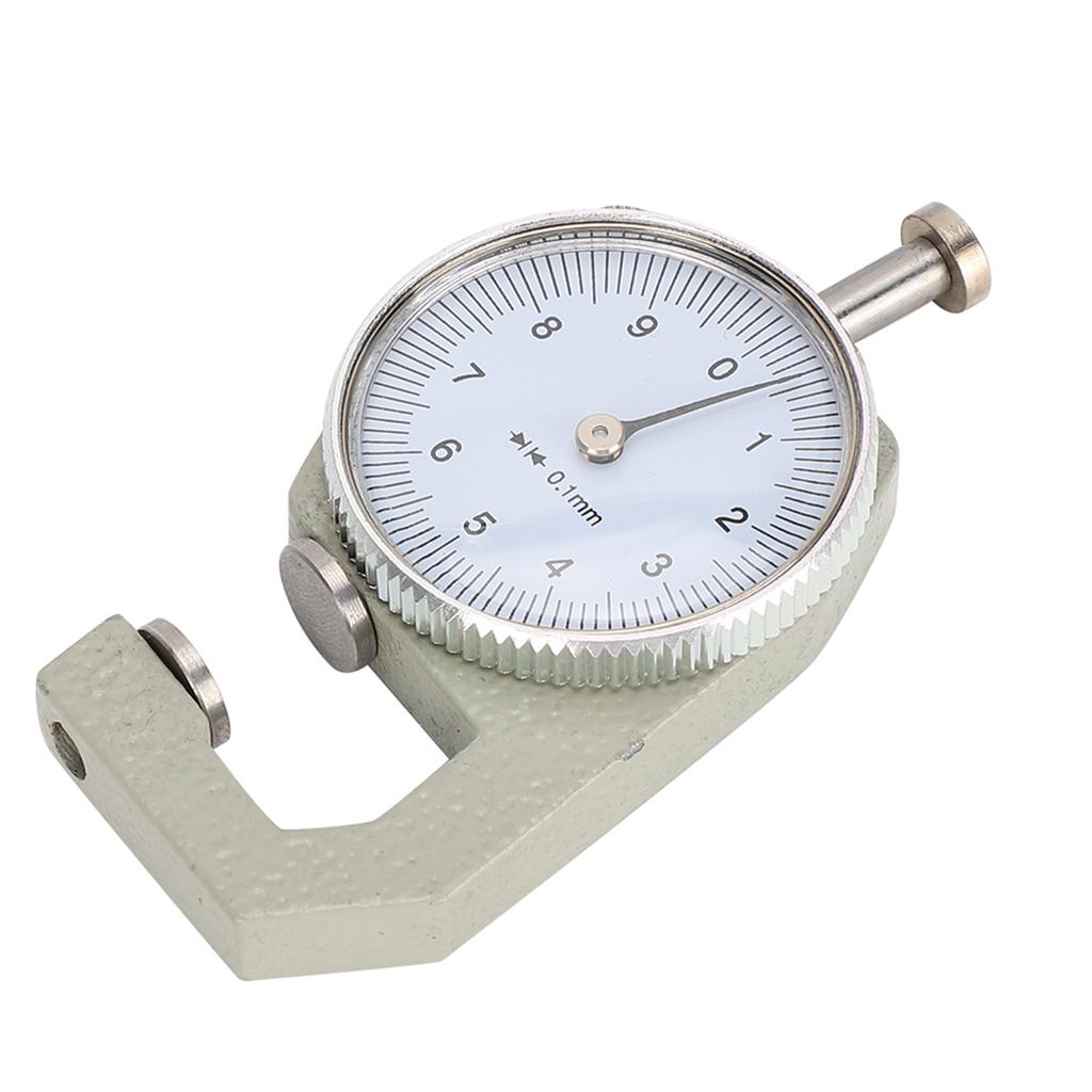 Thickness Gauge Round Dial Flat Head Measuring Jewelry Leather Board Equipment 0 10