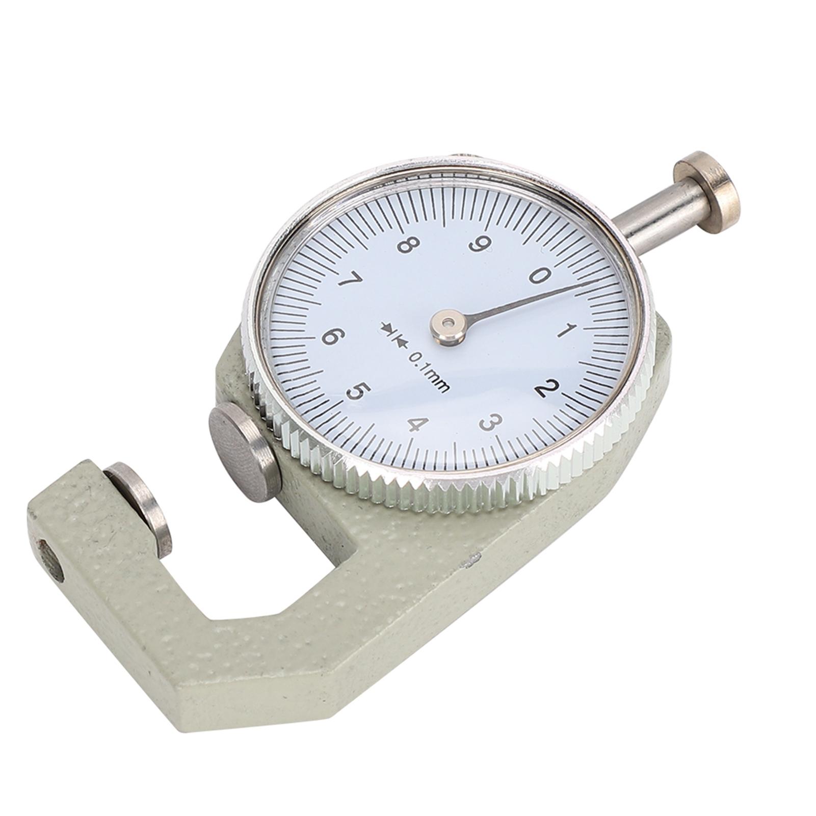 

Thickness Gauge Round Dial Flat Head Measuring Jewelry Leather Board Equipment 0 10