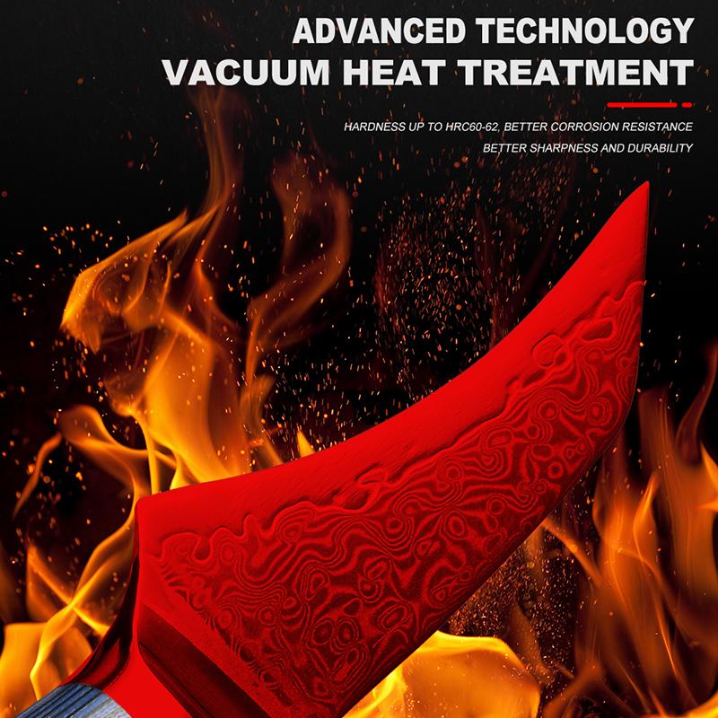 3,5-Zoll-Ausbeinmesser Japanischer VG10-Stahl 67 Schichten Damaststahl Küchenmesser Ausweidemesser mit G10-Griff GRANDSHARP