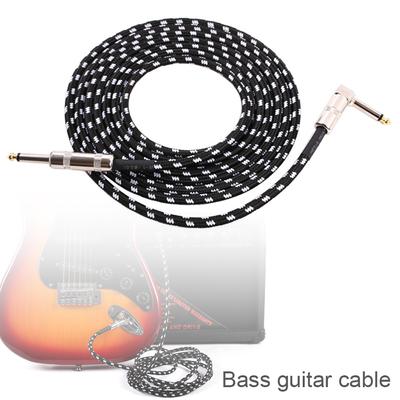 Electric Guitar Cable Wire Cord 3M 6M No Noise Shielded Bass Cable Braided Coat