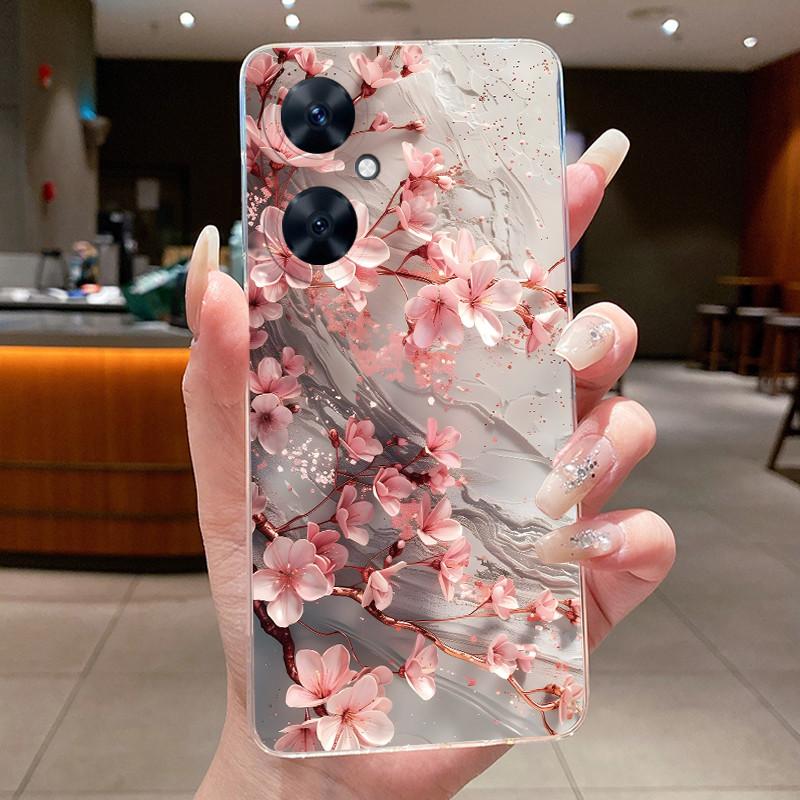 For Huawei Nova 11 SE 11SE Phone Case Huawei Nova 12 SE BNE-LX1 Case Luxury Fashion Butterfly Flowers Clear Soft Silicone Cover