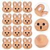 12 Stück Mode Harzknöpfe Hasenform Dekorative Nähknöpfe für Kleidung Mäntel Röcke Anzüge DIY Bastelprojekte Vintage