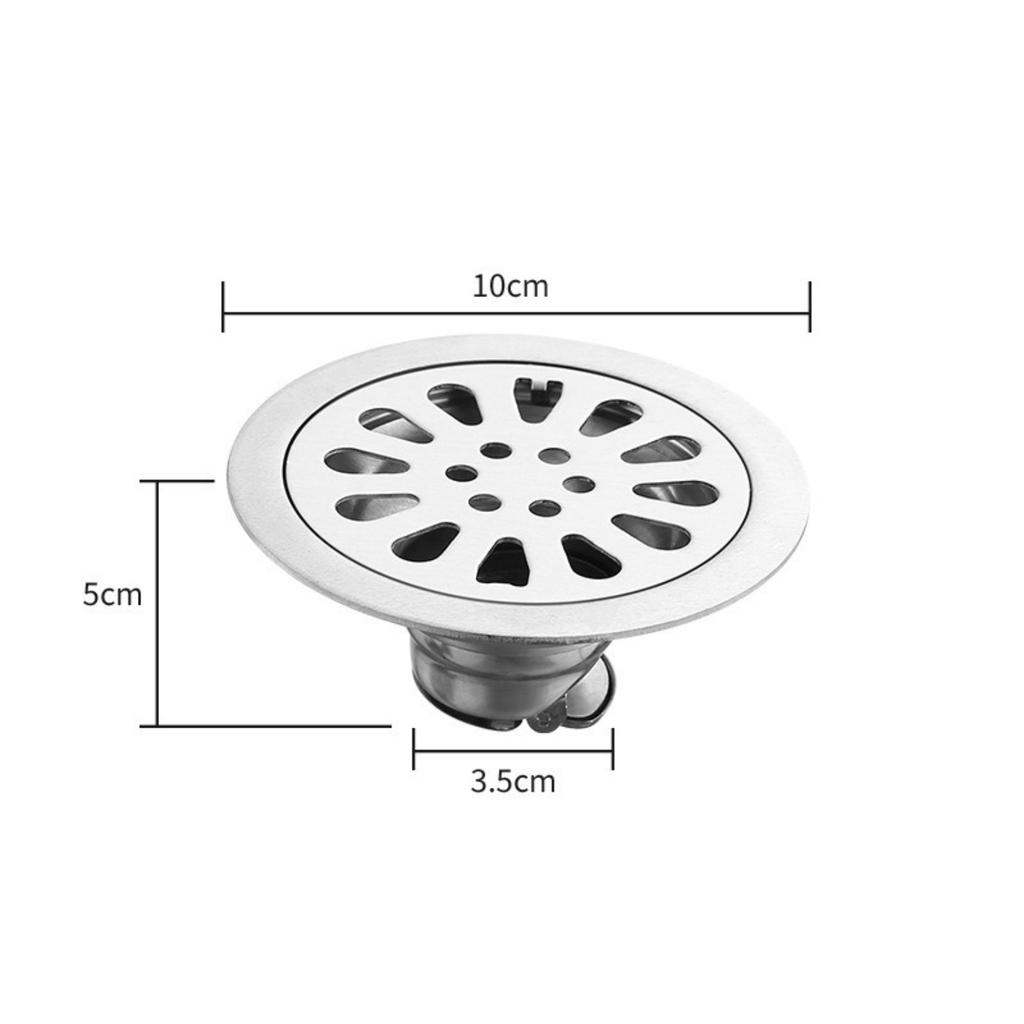 12x12cm Floor Drain Stainless Steel Square Bathroom Waste Gate Shower Drainer Floor Drain