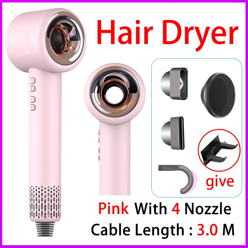 Professional Negative Ionic Hair Dryer  Leafless Hair Dryer Hot/ Cold Blow Dryer Hairdryer Home Appliance Free Shipping Dyso