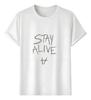 Tshirt Muscle Freaks Stay Alive Estilo Grunge Camiseta