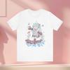 Anime Music Notes Tee, Japanese Cartoon T-Shirt, Unisex Jersey Shirt, Kawaii Anime Shirt, Music Lover Gift, Anime Convention Outfit