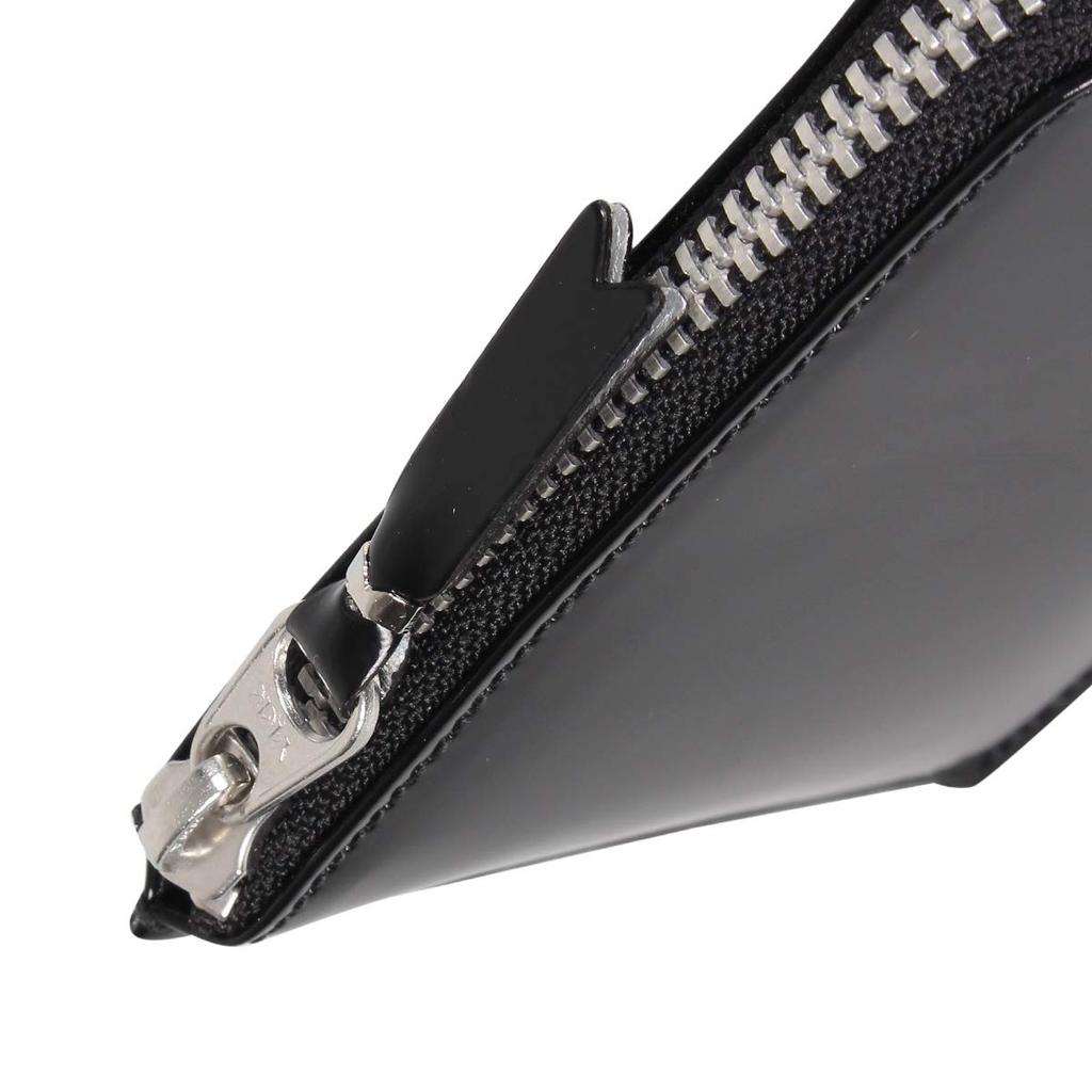 COMME des GARCONS Münzetui mit Reißverschluss MILLOR INSIDE SA3100MI L-förmig Herren Schwarz/Silber [item]