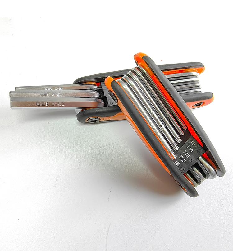 Alloy Steel Folding Hexagon Wrench & Screwdriver Set - Portable Flat Head Allen Wrench Tools for Ultimate Versatility